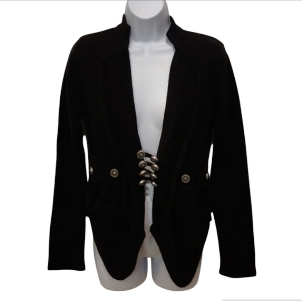 Miss Me Military Inspired Sweater Cardigan